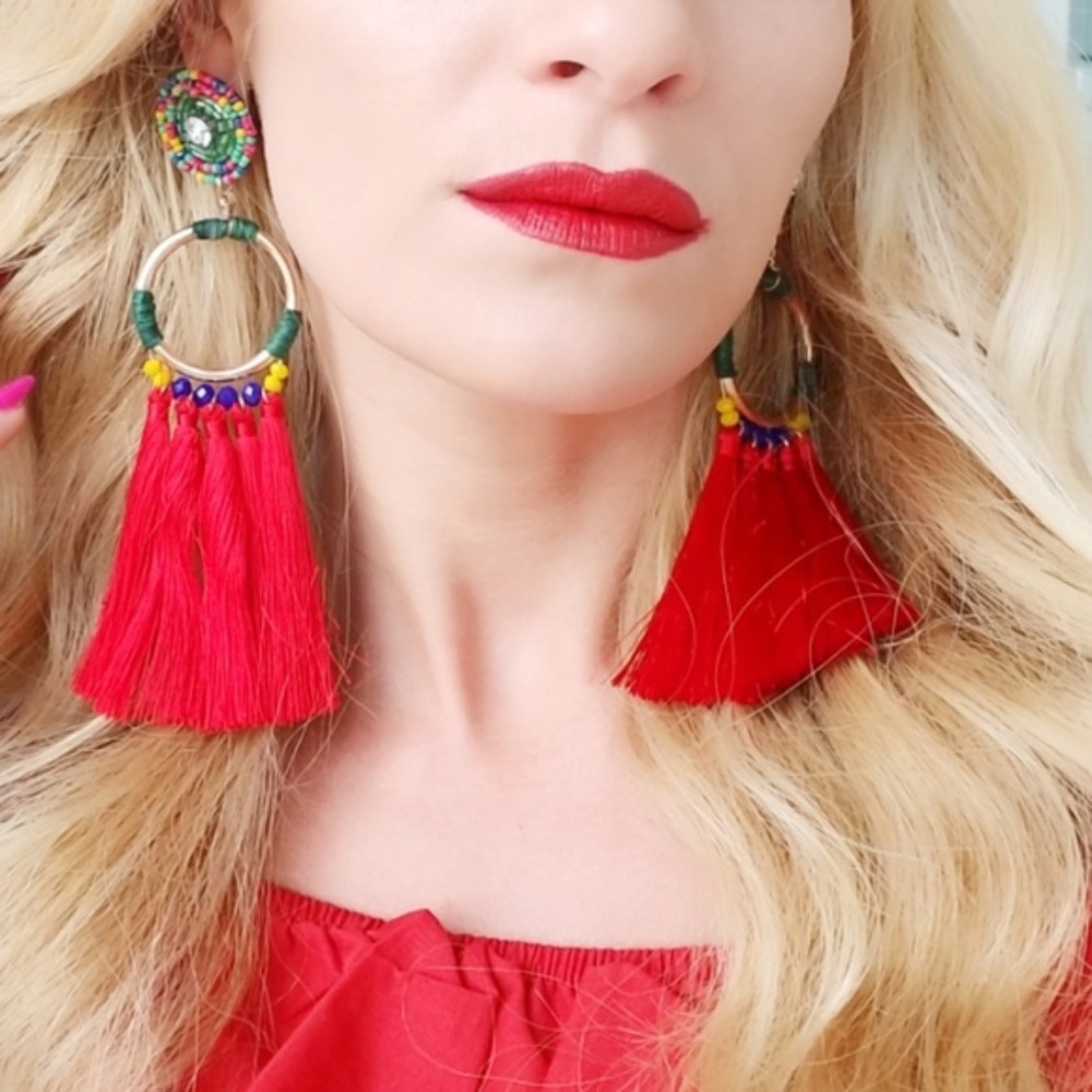 🔴LAST 1🔴 Stunning Statement Earrings! - Picture 3 of 4